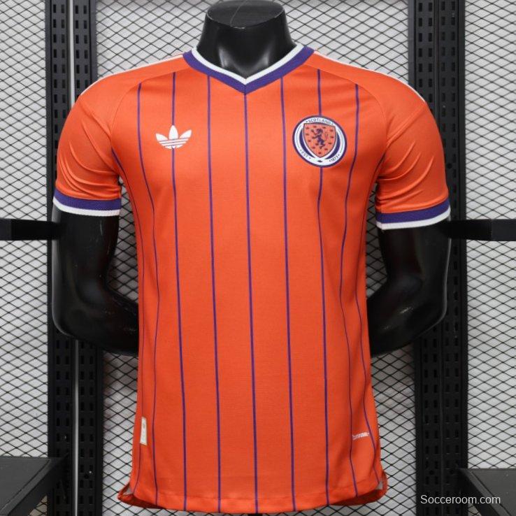 Player Version 26/27 Scotland Away Orange with Purple Pinstripe Jersey