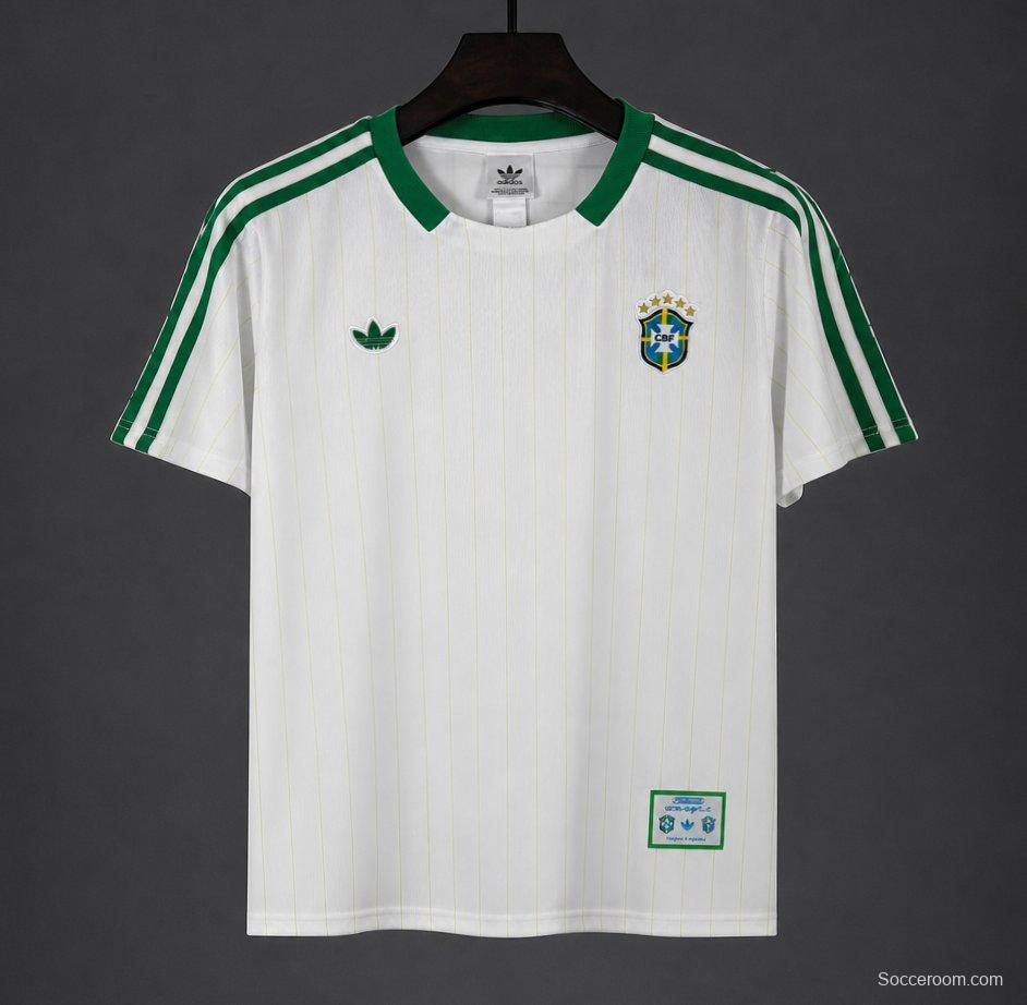 2026 Brazil Special Edition "Terrace Icons" White/Green Jersey