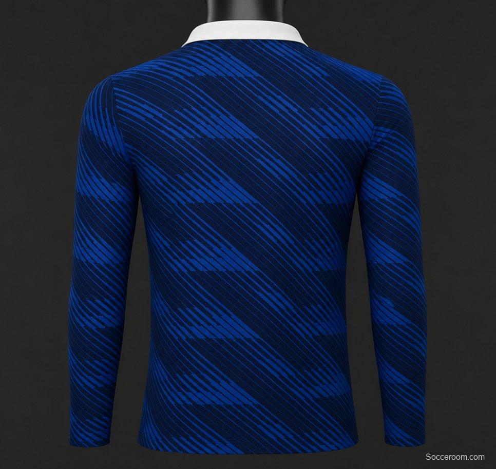 Player Version 2026 France Home Long Sleeve Jersey