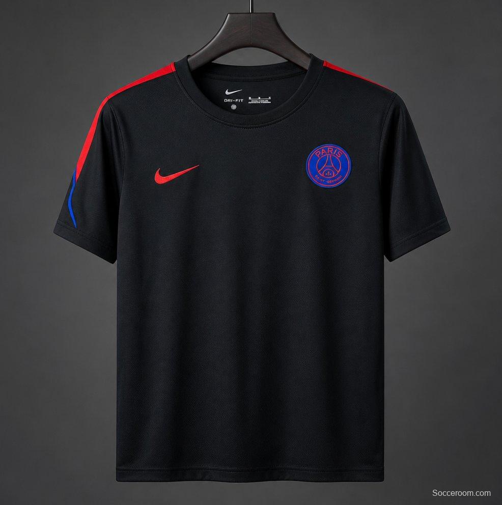 23/24 Paris Saint-Germain Black & Red Training Jersey