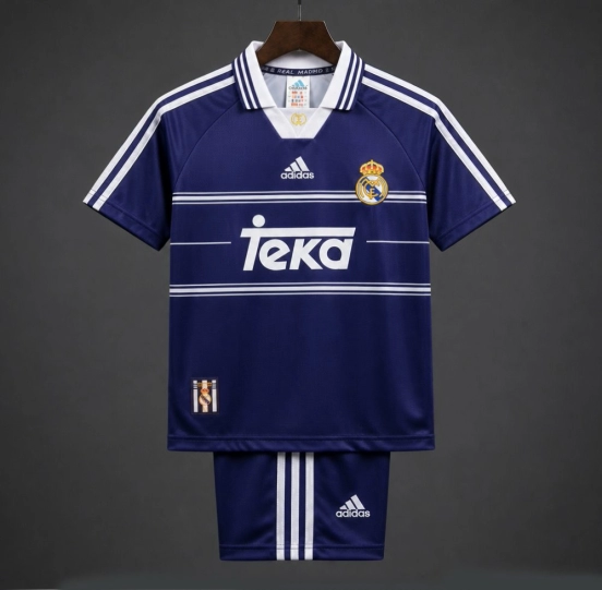 Retro 98/99 Real Madrid Away Navy Jersey