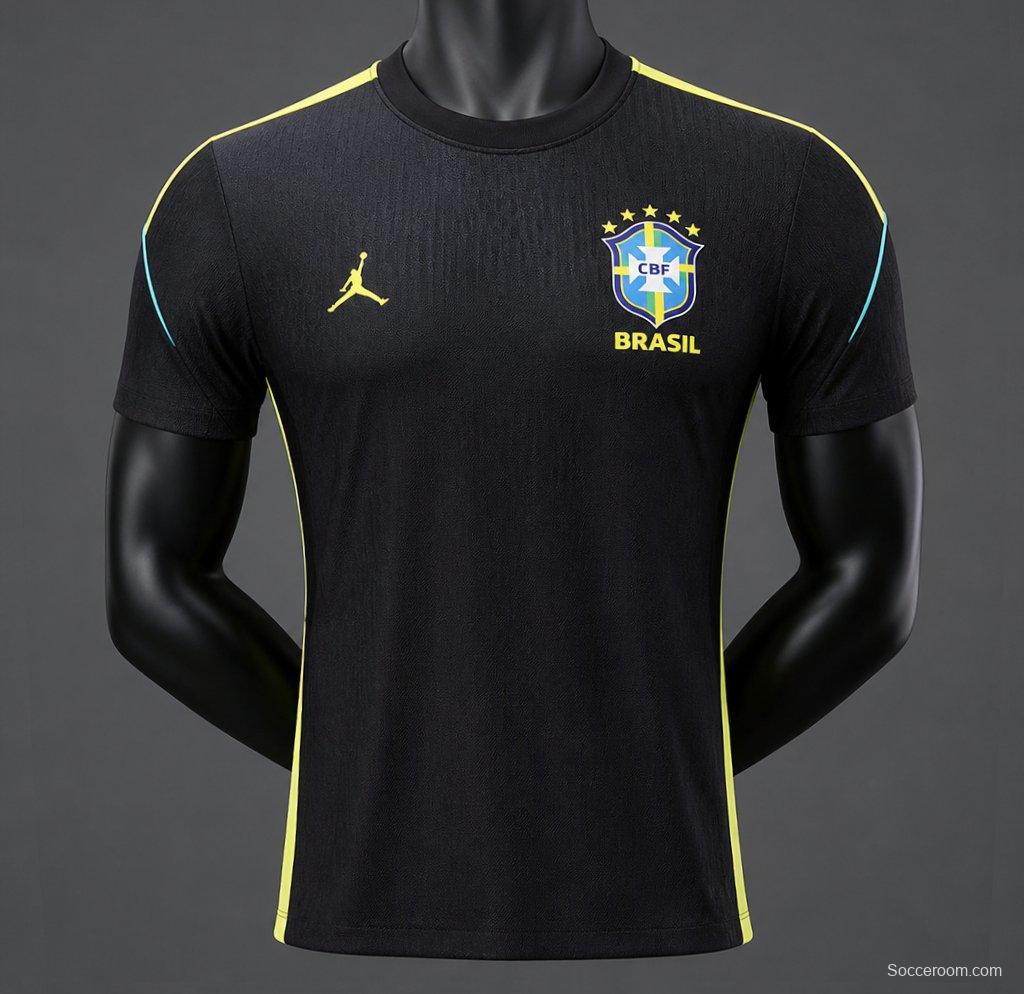 2026 Brazil Black Training Jersey