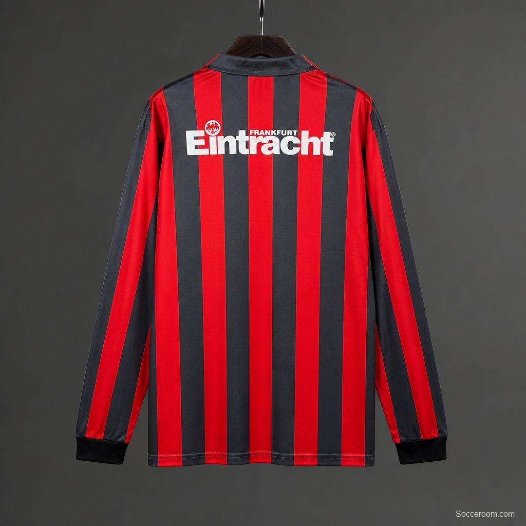 Retro 92/93 Eintracht Frankfurt Home Long Sleeve Jersey